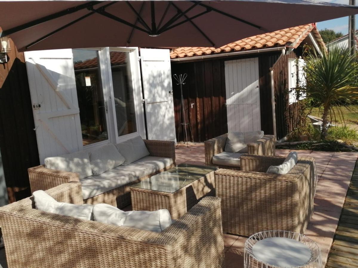 Maison Familiale En Bois Avec Piscine, Proche Du Bassin Gujan-Mestras Exterior foto