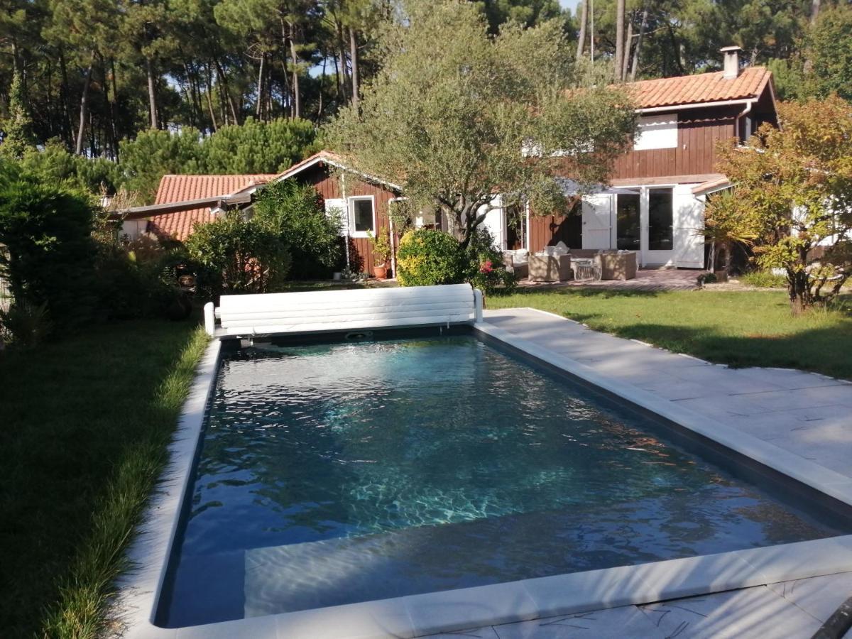Maison Familiale En Bois Avec Piscine, Proche Du Bassin Gujan-Mestras Exterior foto